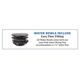 Fire & water bowl comes with an easy flow fitting