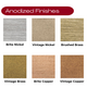 CMC Custom Metal Company Anodized Frame Color Samples