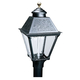 Everglow Electric Cast Aluminum Post Mount Lamp - HK1A-E
