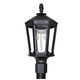 Everglow Electric Cast Aluminum Post Mount Lamp - VW9A-E