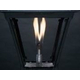 Everglow Electric Cast Aluminum Post Mount Lamp - HK1A-E Open Flame Burner
