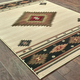 Goods of the Woods 50” x 30” Vista Desert Beige Olefin Hearth Rugs In Use