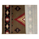 Vista Desert Brown Olefin Hearth Rugs with Back Surface View