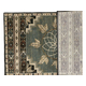 Vista Ancient Green Olefin Hearth Rugs with Back Surface View