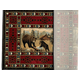 Vista Bears at Cabin Olefin Hearth Rugs with Back Surface View