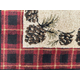 Vista Cones Red Plaid Olefin Hearth Rugs Close Up Corner View