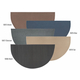 Goods of the Woods 60” x 32” Guardian Black Half-Round Hearth Rug Colors and Codes