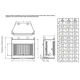VRT6000 Vent Free Fireplace Dimensions