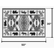 Goods of the Woods 50” x 30” Vista Bear Moose Patrol Olefin Hearth Rugs Dimensions