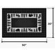 Goods of the Woods 50” x 30” Vista Bear Moose Plaid Olefin Hearth Rugs | GW-11052 Dimensions