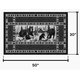 Goods of the Woods 50” x 30” Vista Bears at Cabin Olefin Hearth Rugs Dimensions