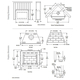 WCT2036 Wood Fireplace Dimensions