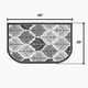 Pilgrim 28” x 46” Shenandoah Natural Non-Slip Back Rectangular Hearth Rug | PG-19650 Dimensions