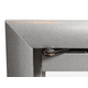 FMI Natural Iron Finish Fireplace Glass Door Corner Detail