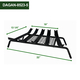 Steel Bar Grate with V-Groove Design 22" Width x 13 1/4" Deep Dimensions