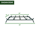 Black Steel 5-Bar Grate with 24" Width x 12" Deep Dimensions