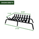 Black Steel Fireplace Grate 8 Bars 27 1/2" Width x 11 1/2" Deep Dimensions