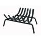Black Grate is made of steel, black. It has 6 bars. Size: 20" front width x 18" back width x 17" deep.