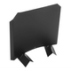 15 Inch Black Painted Stainless Steel Radiant Fireplace Fireback Side View