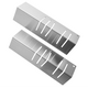 24 Inch Stainless Steel Radiant Fireplace Fireback Pair Of Slotted Feet