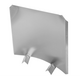 24 Inch Stainless Steel Radiant Fireplace Fireback Side View