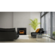 Buck Stove Model 21 Non-Catalytic Wood Insert with Gold Door and Trim Kit Installed