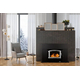 Buck Stove Model 74 Non-Catalytic Wood Burning Insert with Pewter door Installed