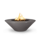 Cazo Wide Ledge Concrete Fire Bowl in Chestnut Finish