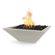 Maya Square GFRC Concrete Fire Bowl in Ash