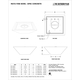 Maya Square GFRC Concrete Fire Bowl Specifications