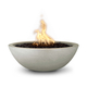 Sedona Round GFRC Concrete Fire Bowl in Ash