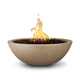 Sedona Round GFRC Concrete Fire Bowl in Brown