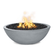 Sedona Narrow Ledge Concrete Fire Bowl in Gray Finish