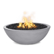Sedona Narrow Ledge Concrete Fire Bowl in Natural Gray Finish