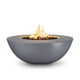 Sedona Wide Ledge Concrete Fire Bowl in Gray Finish
