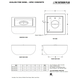 Cazo Round Concrete Fire and Water Bowl Specification Sheet
