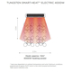 Bromic 4000W Tungsten Electric Heater | 277V Two Elements White Heating Area Diagram
