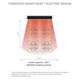 Bromic 6000W Tungsten Electric Heater | 208V Two Elements White Heating Area Diagram