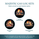 Majestic Gas Log Set
