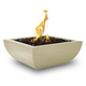 Avalon Square GFRC Concrete Fire Bowl in Vanilla