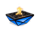 Gladiator Powder Coated Metal LED Fire Bowl in Blue