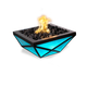 Gladiator Powder Coated Metal LED Fire Bowl in Cian