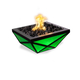 Gladiator Powder Coated Metal LED Fire Bowl in Green