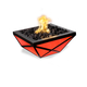 Gladiator Powder Coated Metal LED Fire Bowl in Red