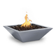 Maya Square Powder Coated Fire Bowl Gray