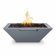 Maya Square Powder Coated Fire and Water Bowl Gray