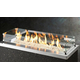 OTP Wind Guard Tempered Glass displayed on a Rectangular Fire Pit