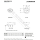 Cazo Round Hammered Copper Fire Bowl Specifications