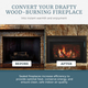 A Comparison of Sealed Fireplaces: Before and After