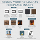 Design your fireplace to match your style with a range of options to choose from.